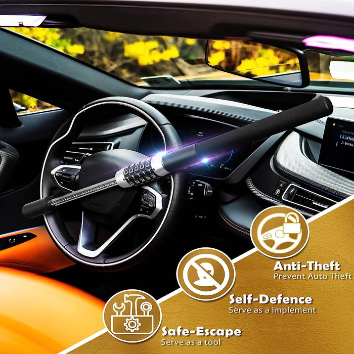Keyless Anti-Theft Steering Wheel Lock