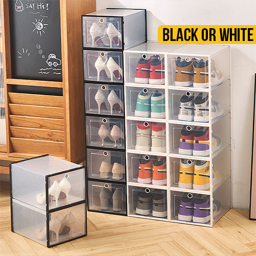 Sample Shoe Box Stackables Stackable Shoe Storage Box With Lids - 3 Pack — Off The Back