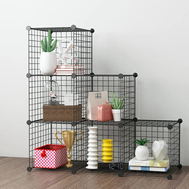6 Cube Wire Storage Shelves — Off The Back