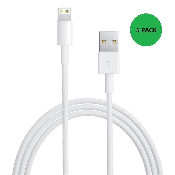 Urban Spec 1m Apple Lightning Cable 5 Pack