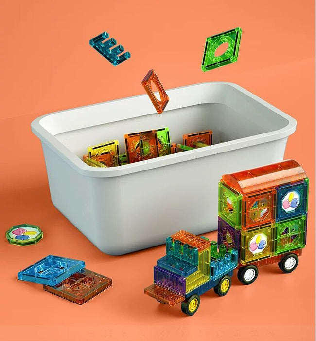 Color Window Magnetic Building Block Puzzle Toys 43 Pcs