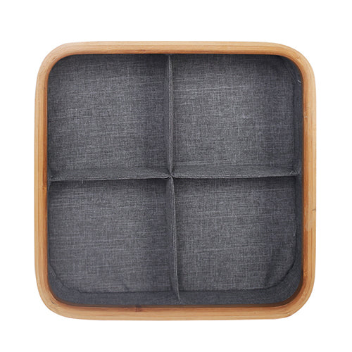 Square Underwear Storage Basket 4 Cell