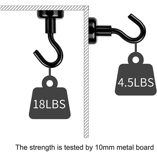 Strong Magnetic Hooks - 10 Pack