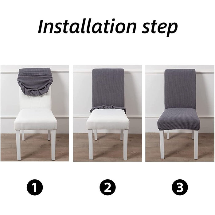High Stretch Dining Chair Slipcovers - 4 Pack
