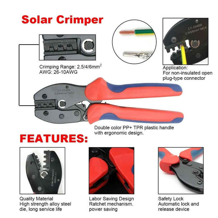 Solar Crimper MC4 PV Crimping Pliers