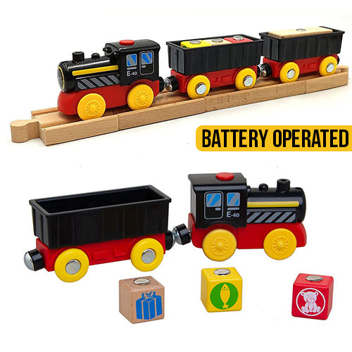 Battery Operated Steam Train For Wooden Track