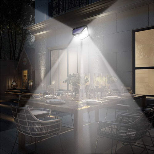Solar Motion Outdoor Wall Light - 100 LED