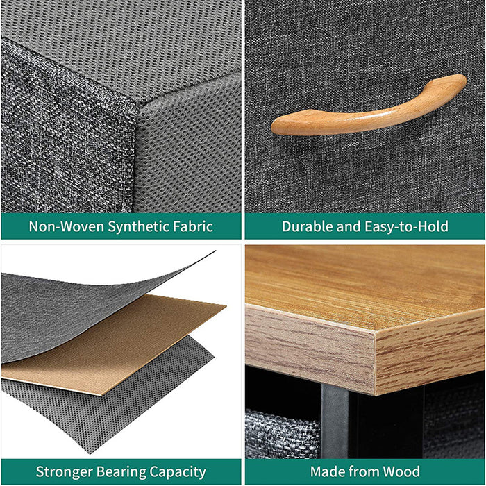 7 Drawers Steel Frame Fabric Storage Tower