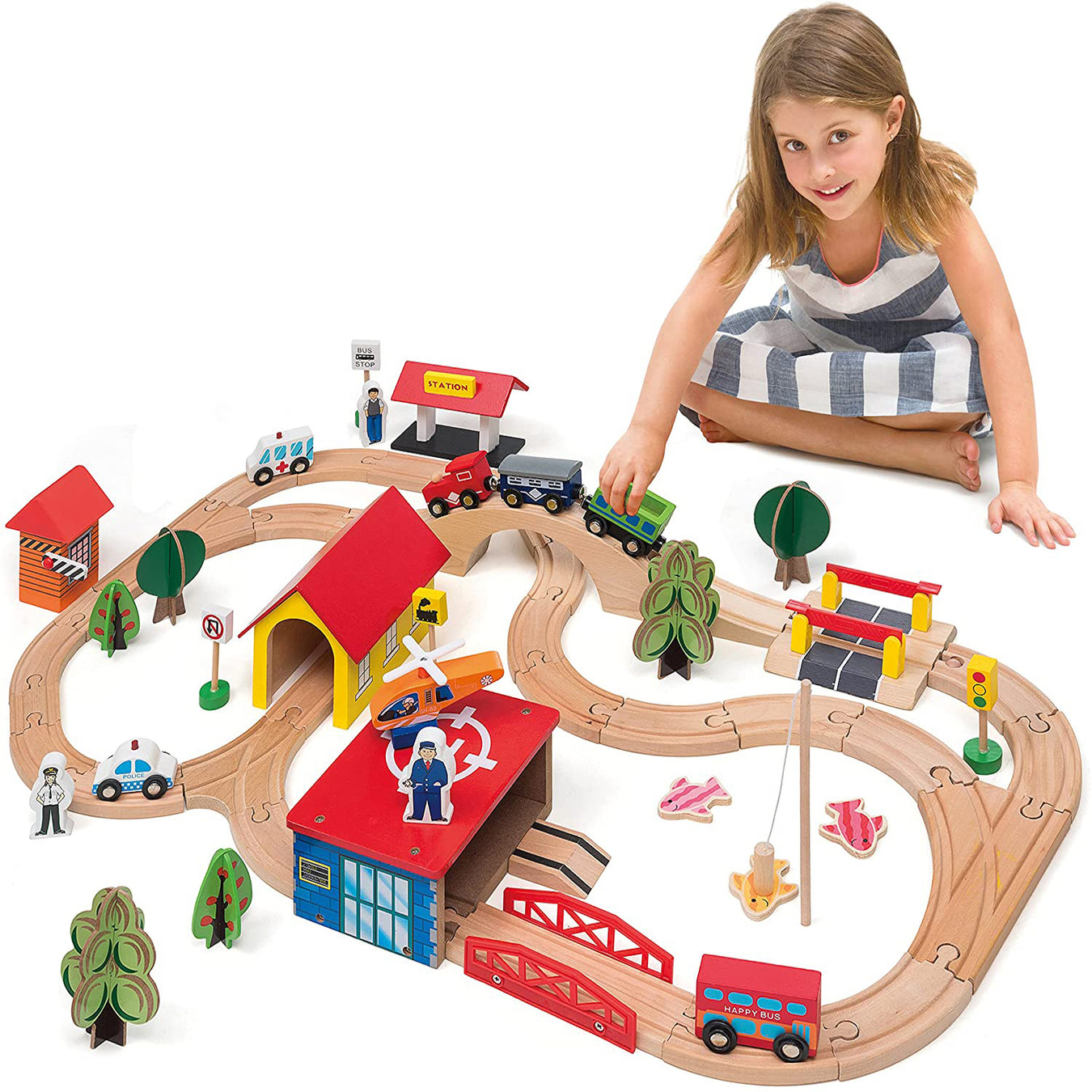 Wooden Train Tracks