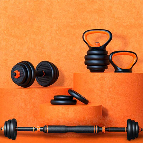 Multifunctional Free Dumbbells Weights Set 6 In 1