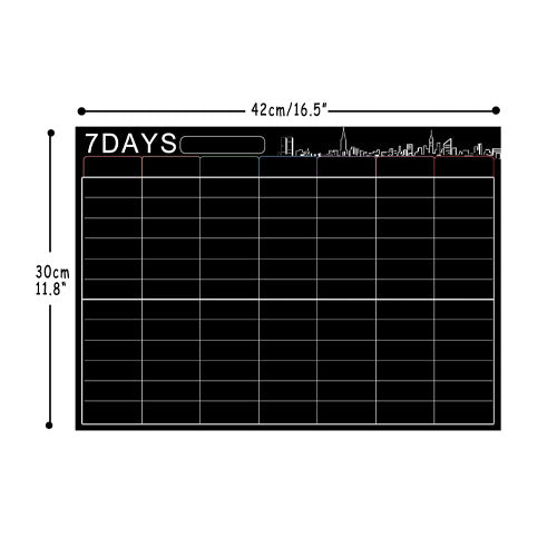 Magnetic 7 Days Board For Fridge Erasing Potential Of 100,000 Times