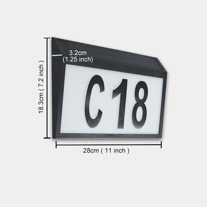 Display Number Bulb Solar LED House Number Display Light — Off The Back