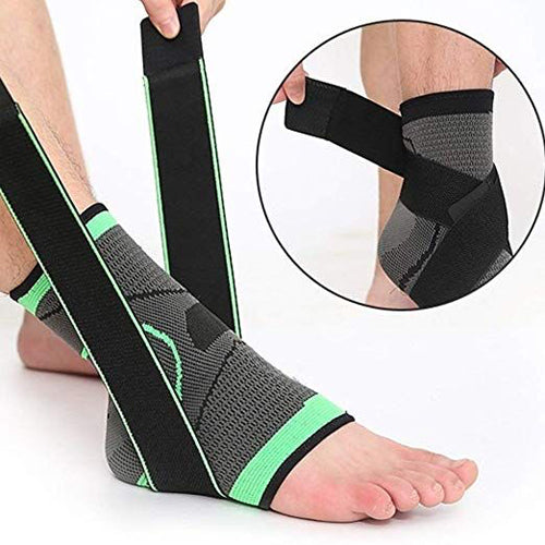 Breathable Nylon Adjustable Ankle Brace Extra Large