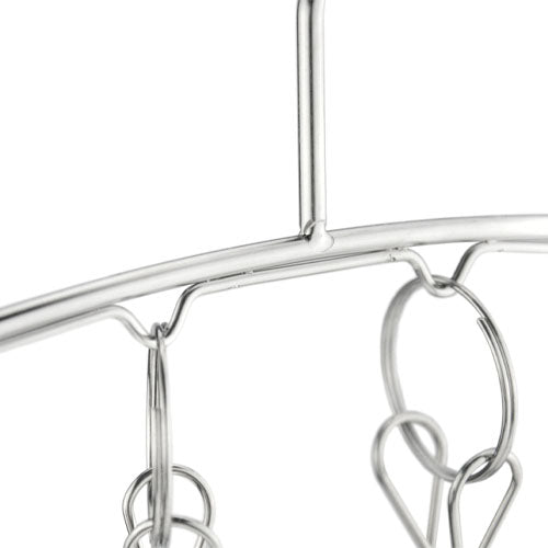 10 Clip Stainless Steel Clothes Hanger - 2 Pack