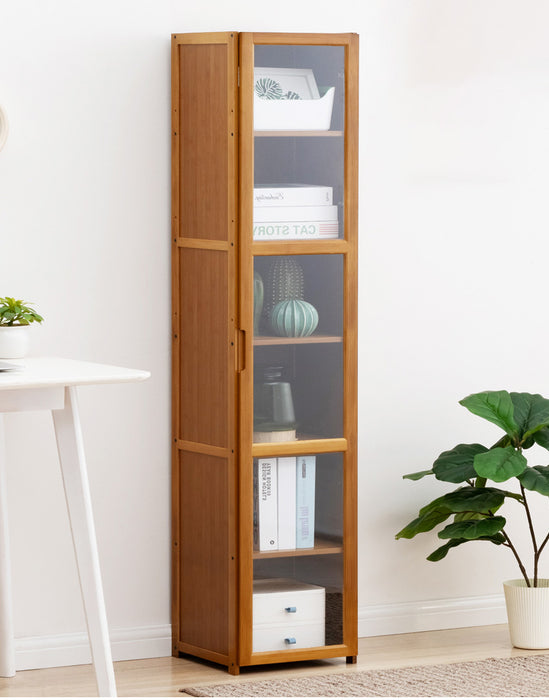 5 Tier Bamboo Free Standing Multifunctional Cabinet Rack