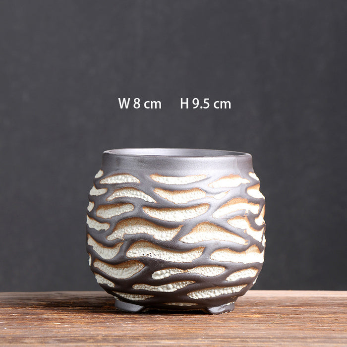 Elegant Garden Ceramic Succulent Pots - 5 Piece Set