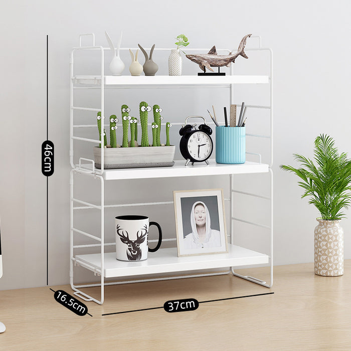 3 Tier Steel Standing Rack - White — Off The Back