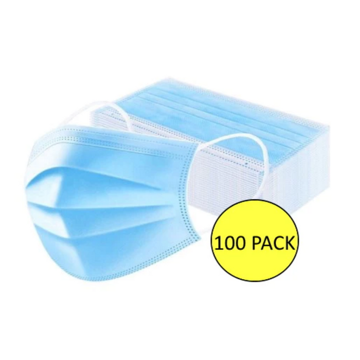 3 Ply Disposable Face Masks 100 Pack
