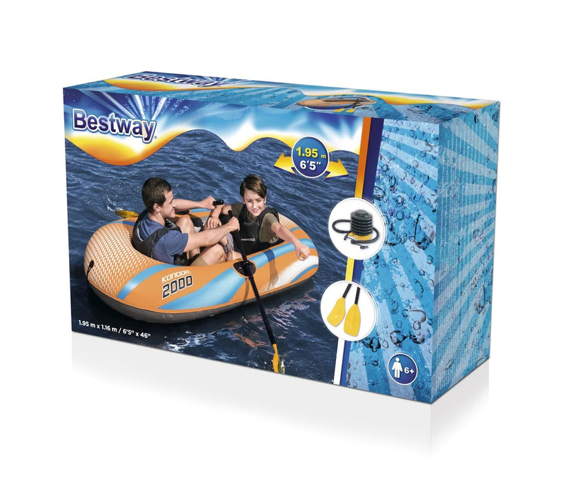 Seaway Inflatable Bestway Inflatable Boat with Oars — Off The Back