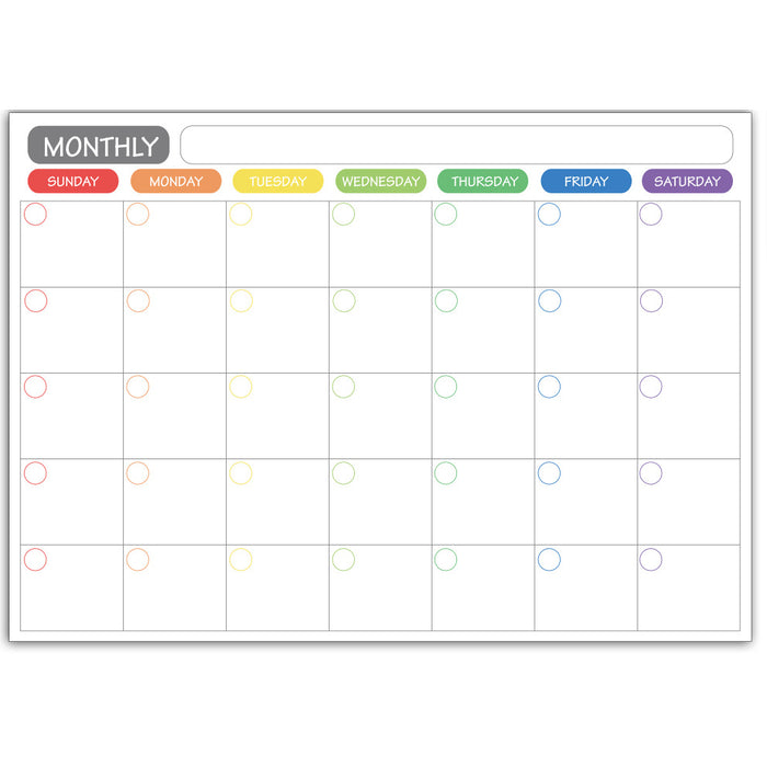 Monthly Fridge Calendar Whiteboard with Marker & Eraser