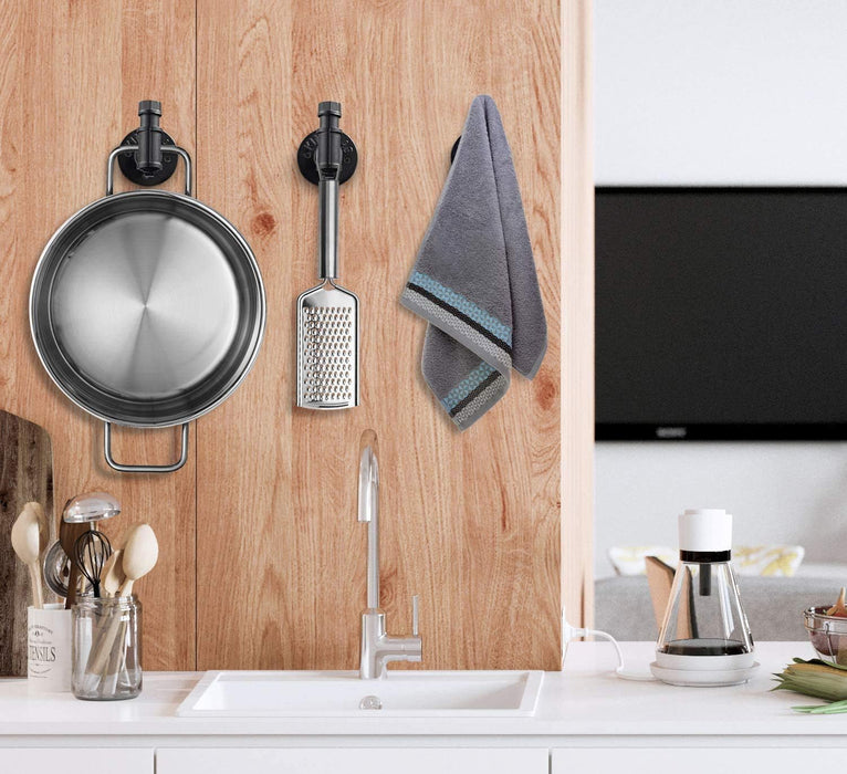 2 Pack Vintage Bathroom Robe and Towel Wall Hooks