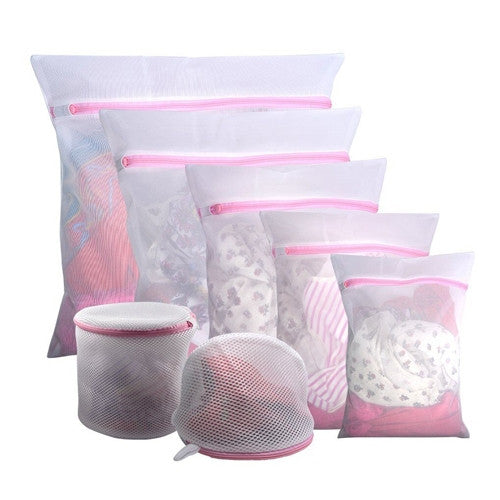 7 Piece Mesh Laundry Bags With Zip