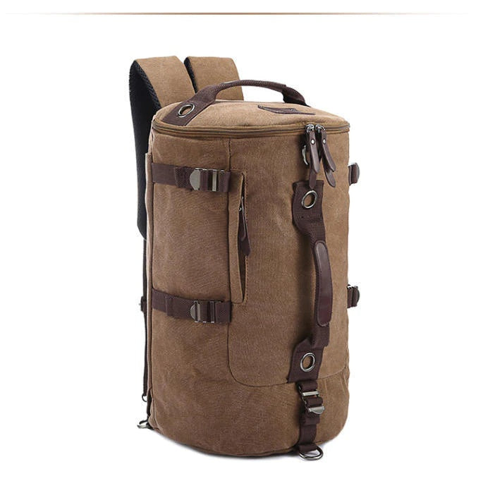 2 in 1 Canvas Backpack & Duffel Bag