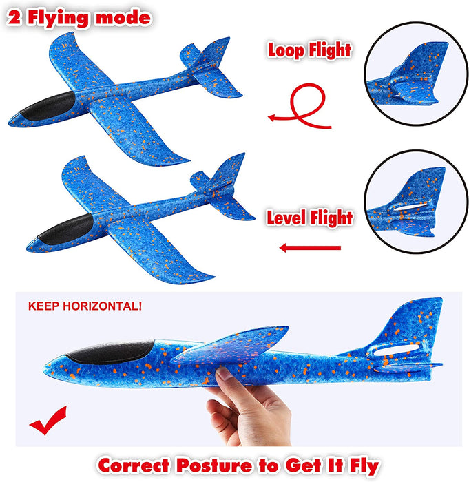 Slingshot Launch Foam Airplanes  - 3 Pack
