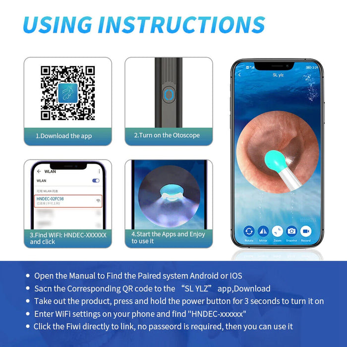 Ear Wax Removal Camera with APP — Off The Back