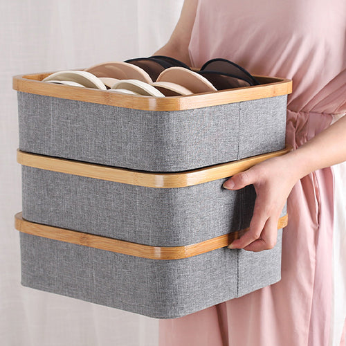 Square Underwear Storage Basket 4 Cell