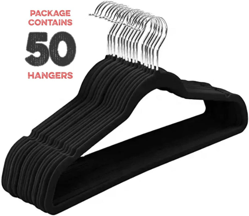50 Pack Velvet Hangers